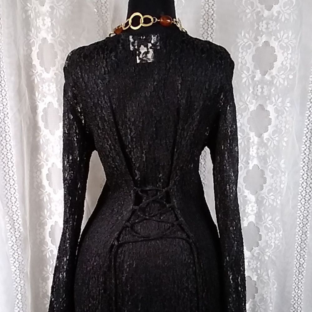 All That Jazz Made In California USA VTG Lace Corset Women Dress Size 13/14